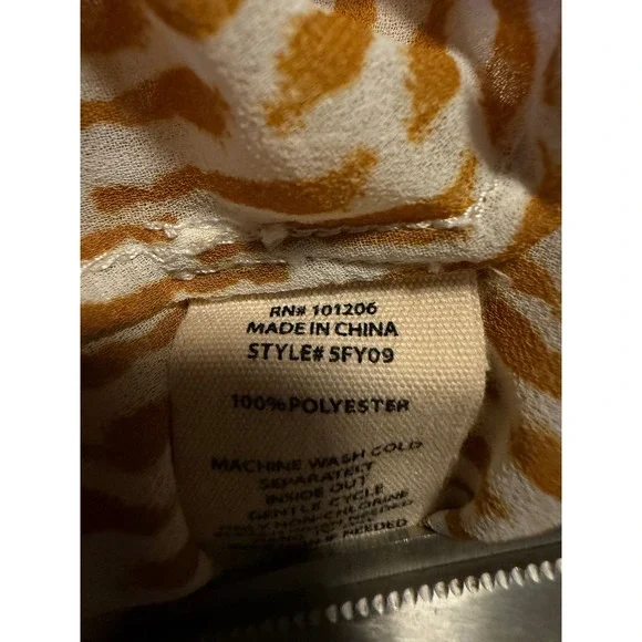 Soft Surroundings 2X  Top Shirt White Brown polka dot V‎ Neck Button boho whimsi - Picture 4 of 5